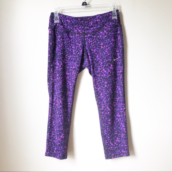 Nike Pants - Nike | Dri Fit Leopard Cropped Pants